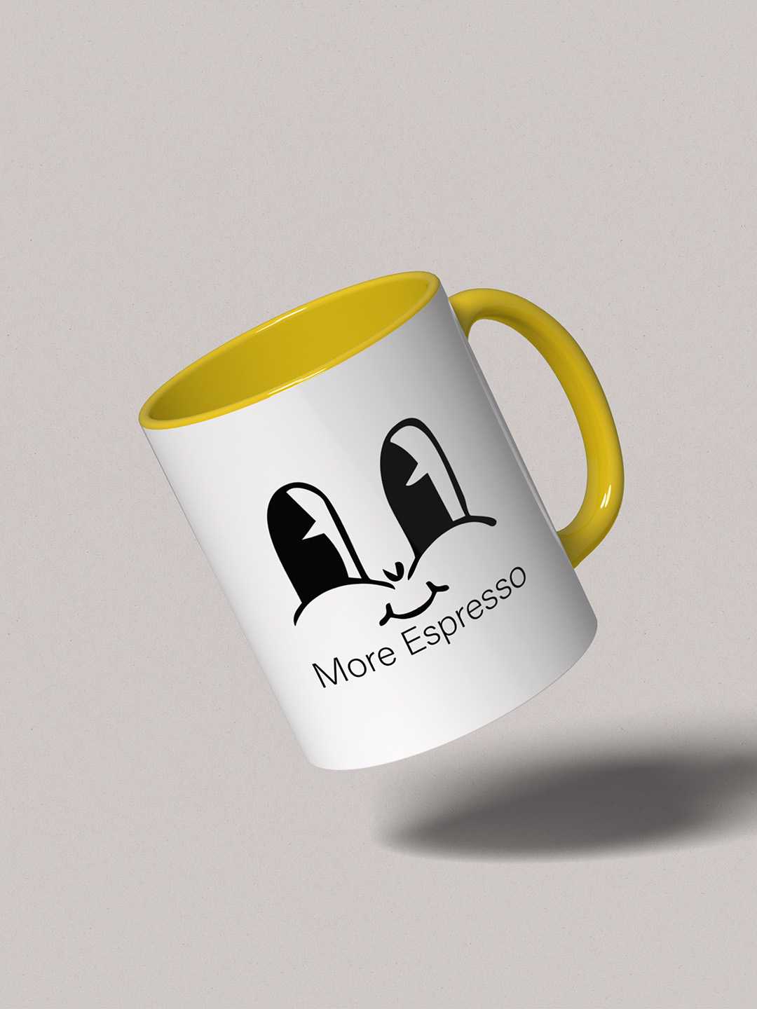 MORE ESPRESSO Graphic Printed Ceramic Mug