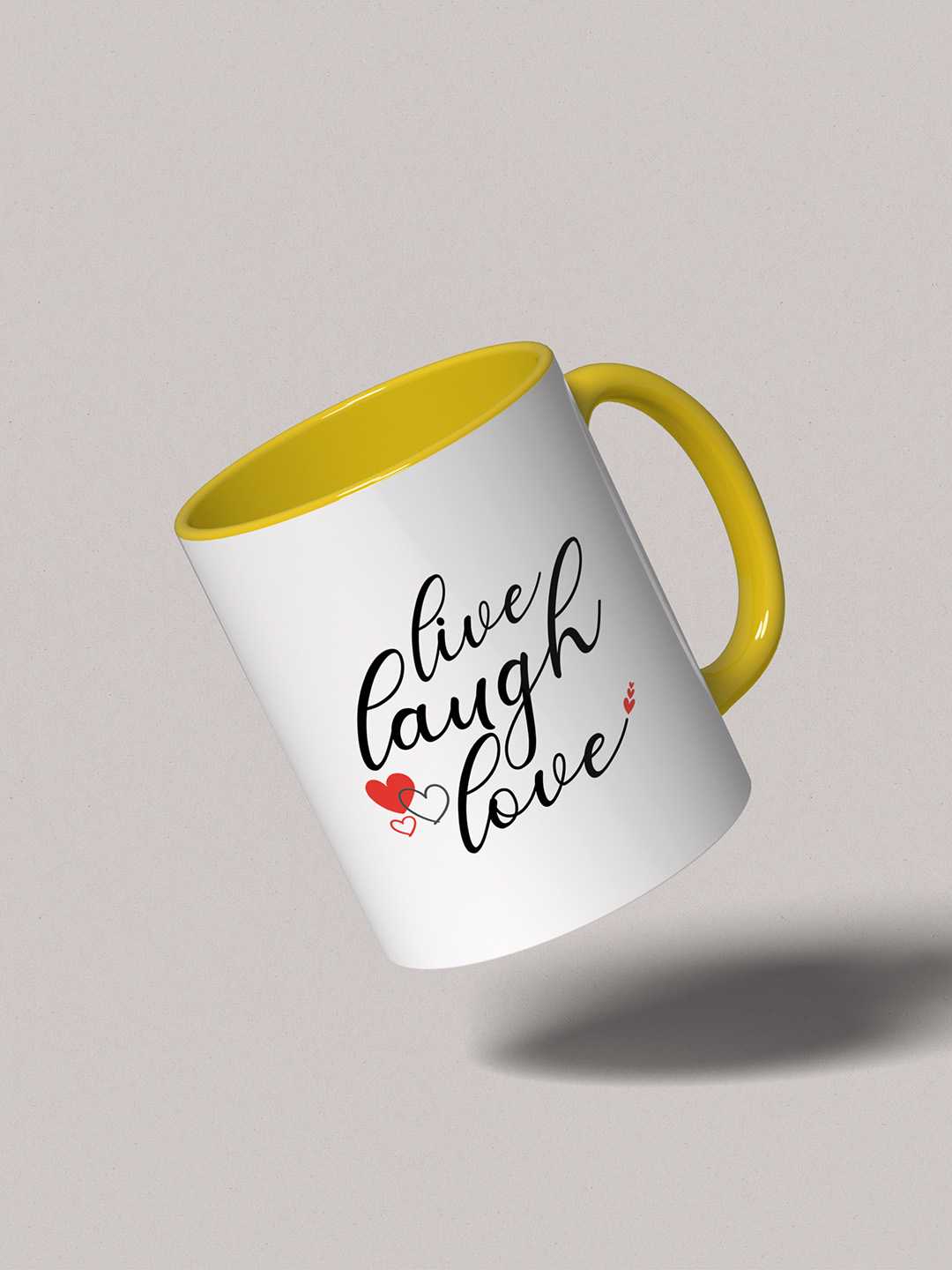 LIVE LAUGH LOVE Graphic Printed Ceramic Mug