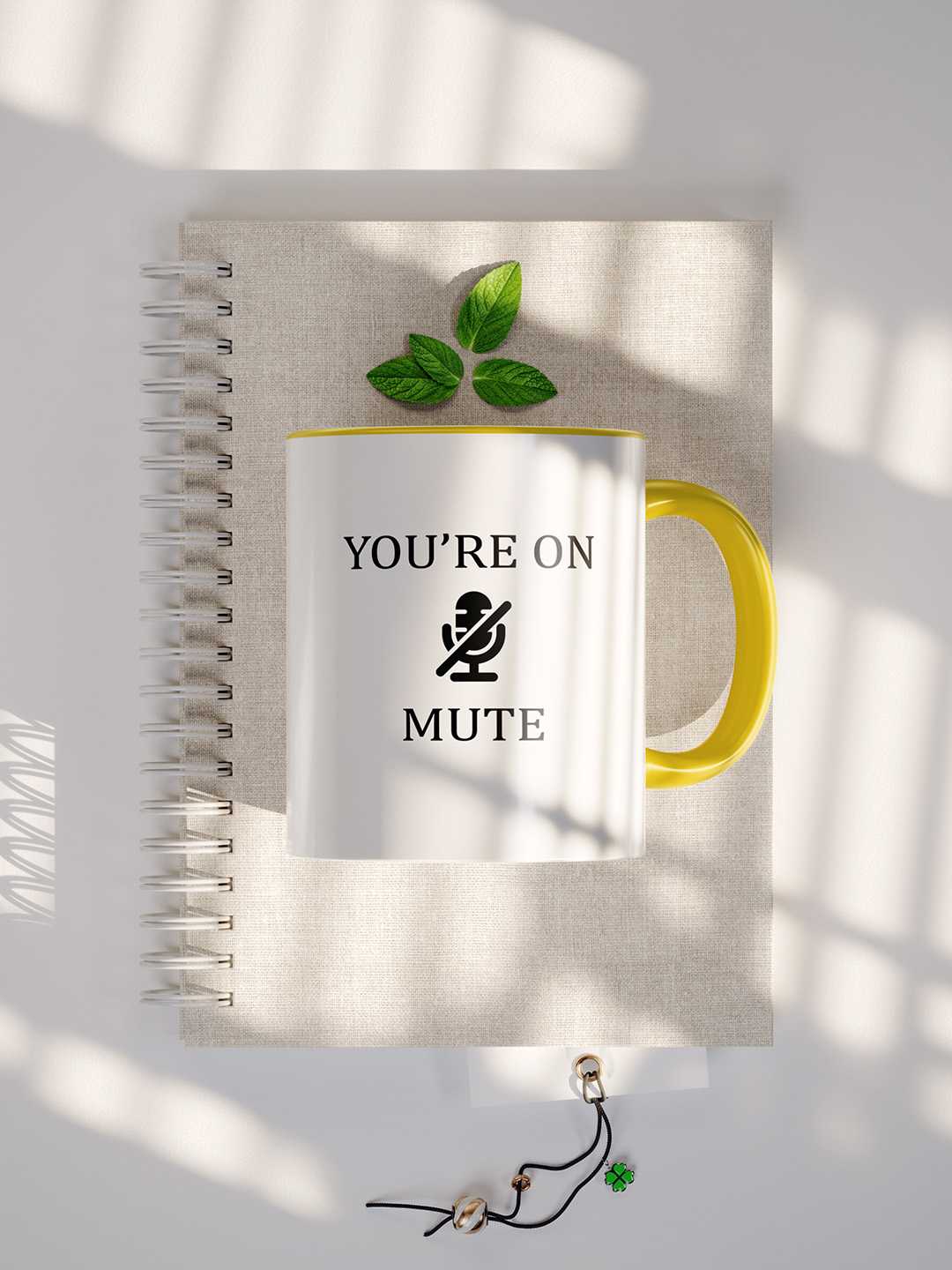 U ARE ON MUTE Graphic Printed Ceramic Mug