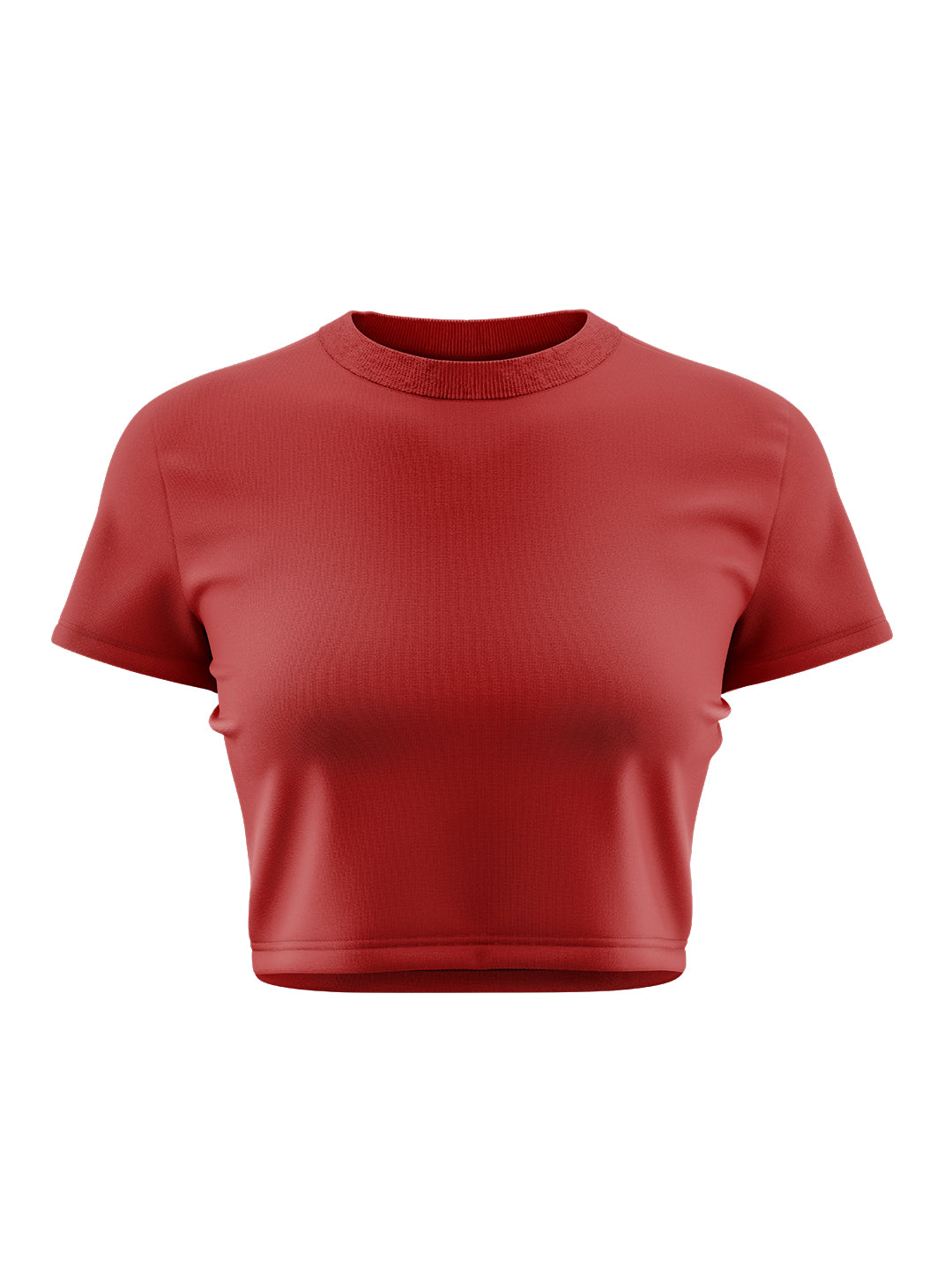 Red Solid Baby Tee