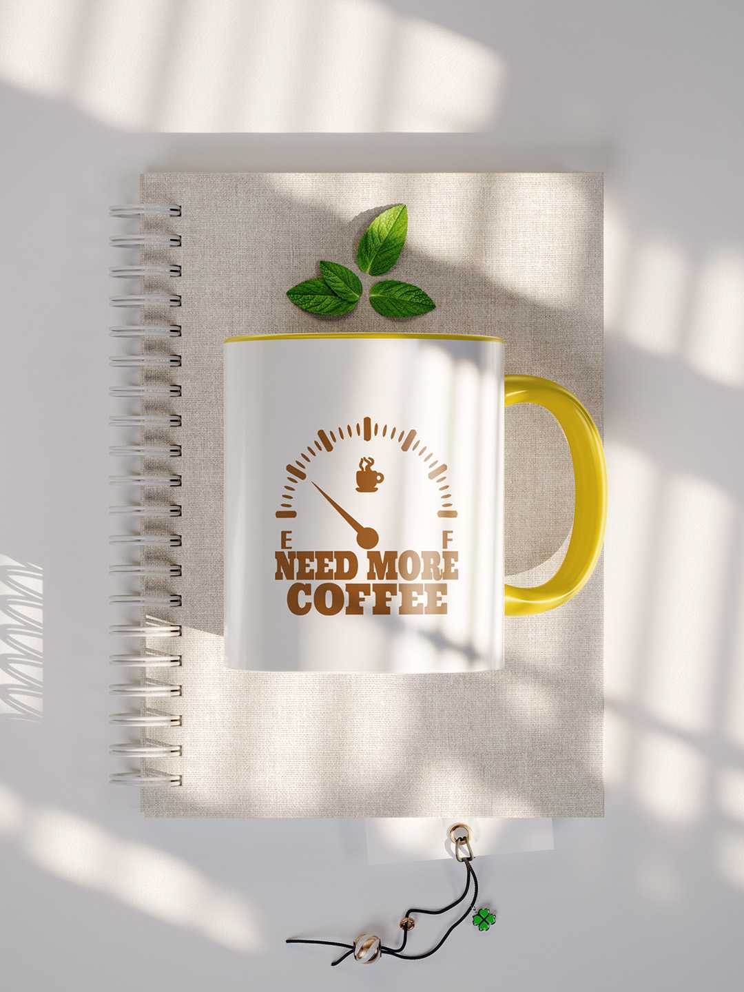 NEED MORE COFFEE Graphic Printed Ceramic Mug