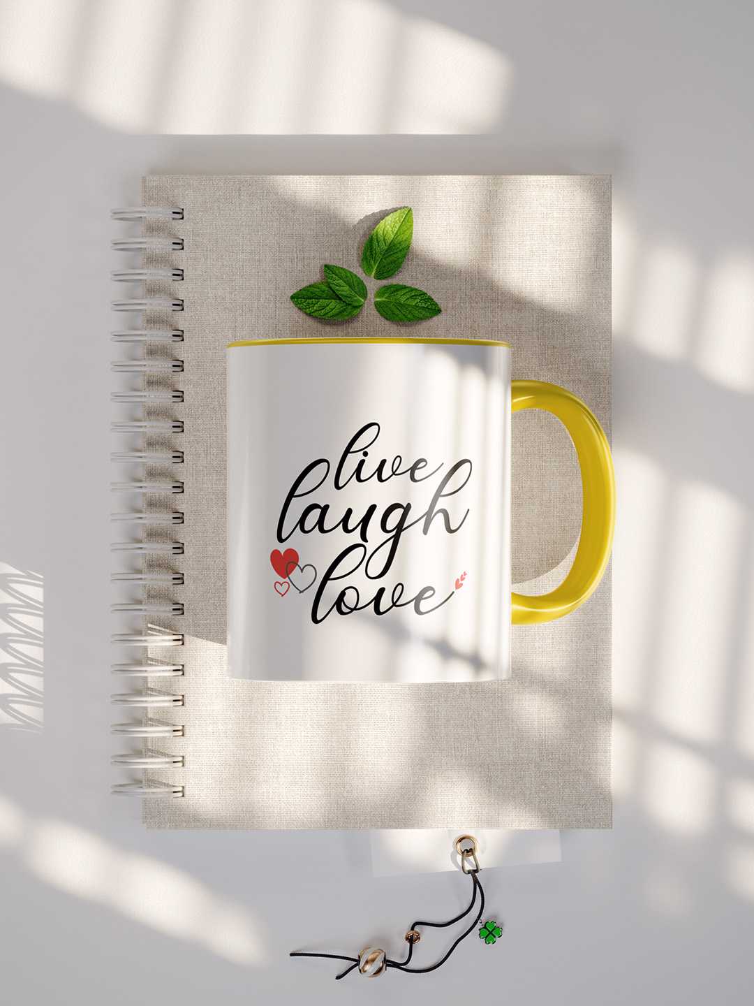 LIVE LAUGH LOVE Graphic Printed Ceramic Mug