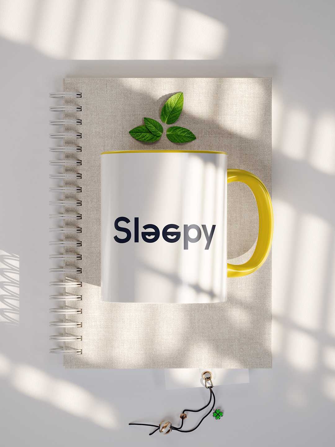 SLEEPY Graphic Printed Ceramic Mug