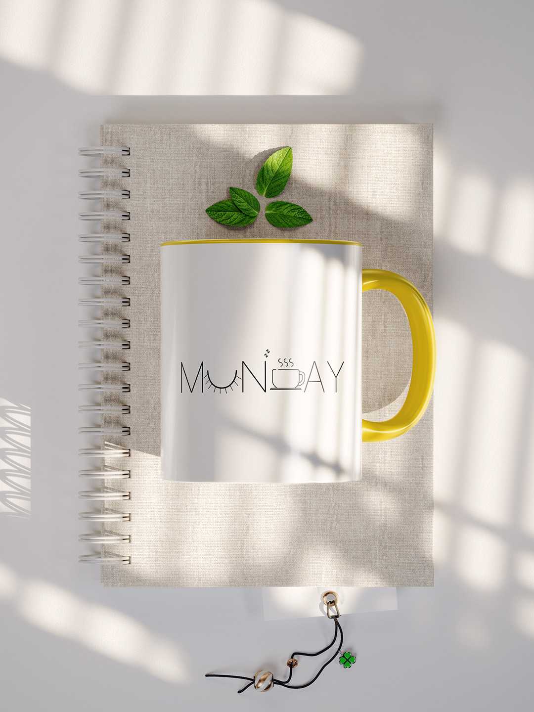 MONDAY Graphic Printed Ceramic Mug