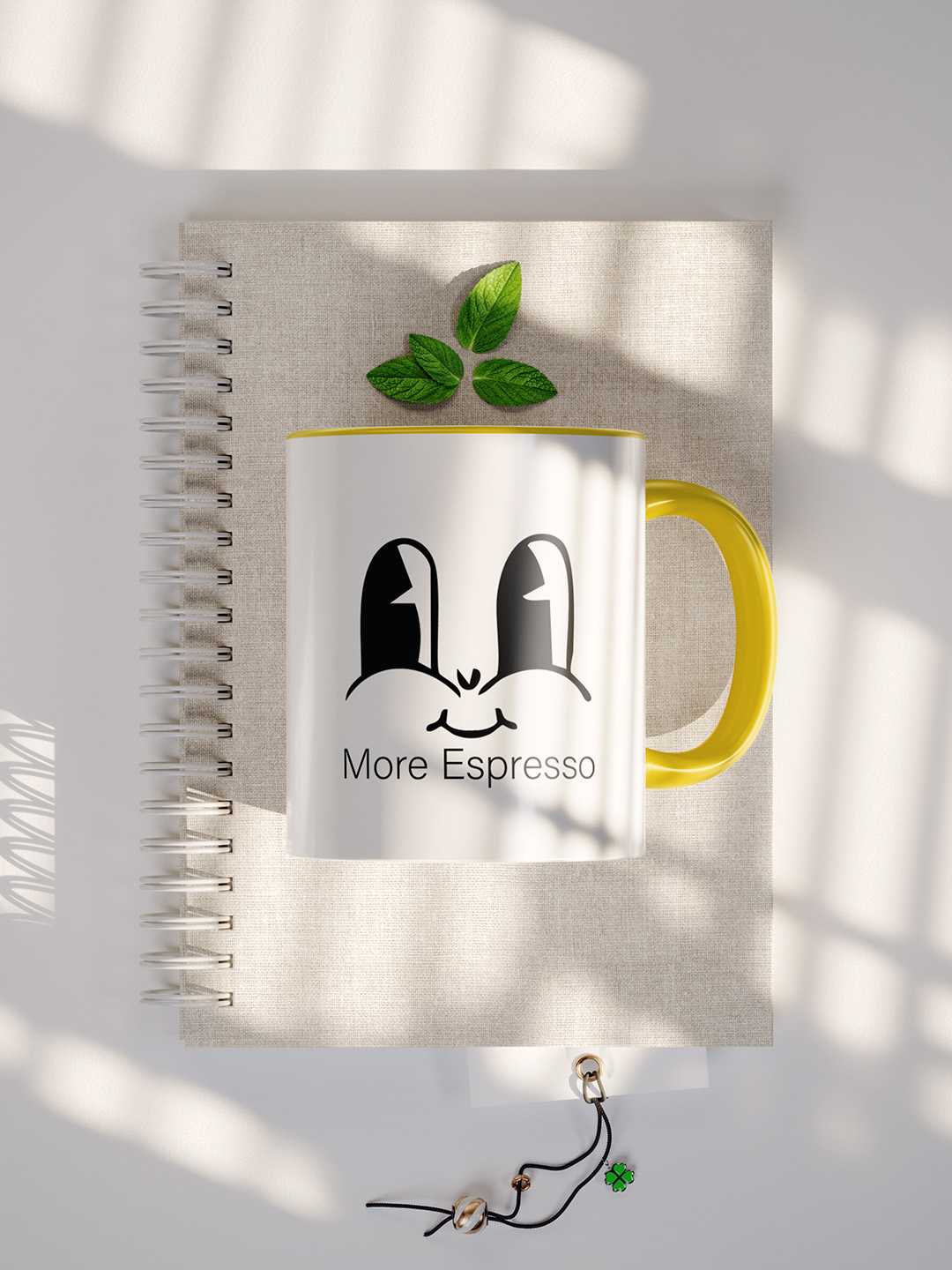 MORE ESPRESSO Graphic Printed Ceramic Mug