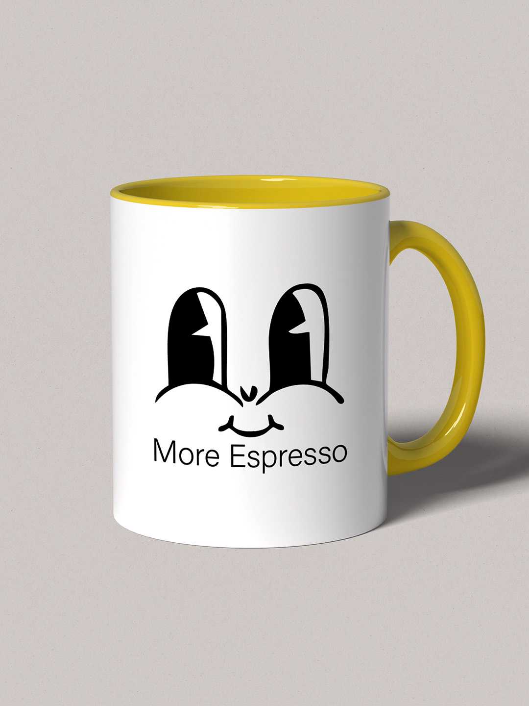MORE ESPRESSO Graphic Printed Ceramic Mug