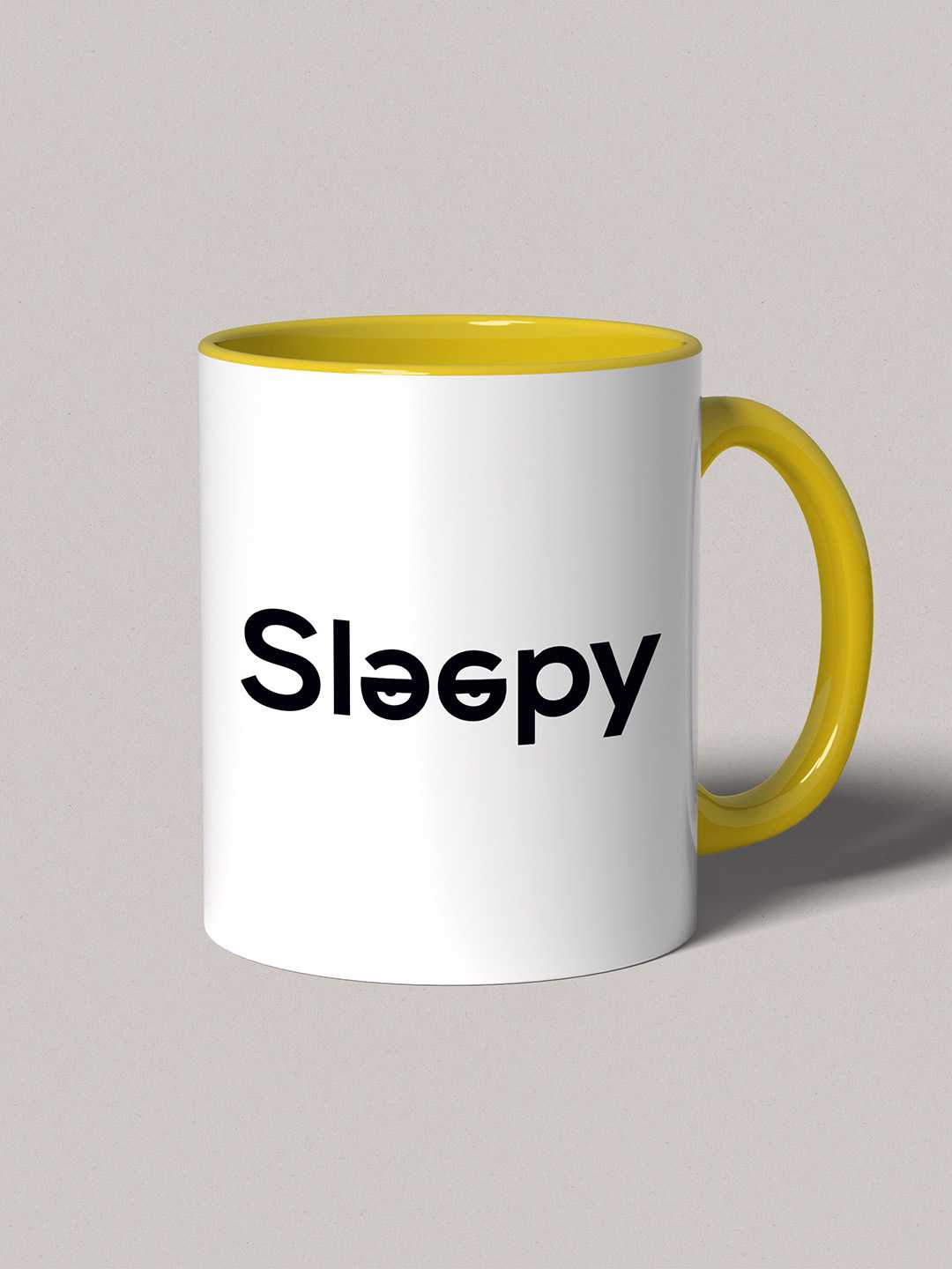 SLEEPY Graphic Printed Ceramic Mug
