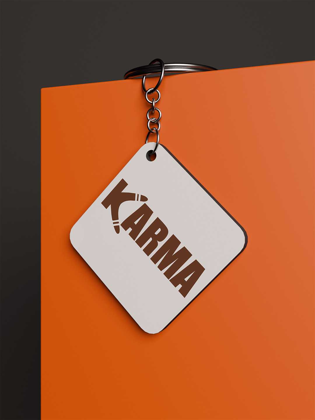 Karma Graphic Keychain