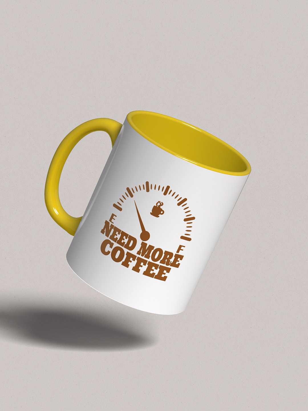 NEED MORE COFFEE Graphic Printed Ceramic Mug