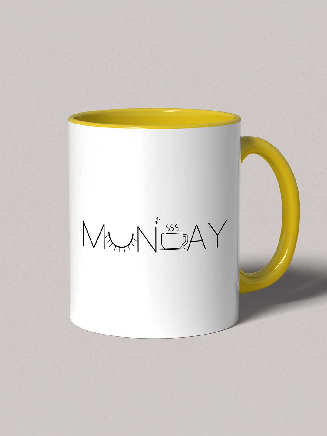 MONDAY Graphic Printed Ceramic Mug