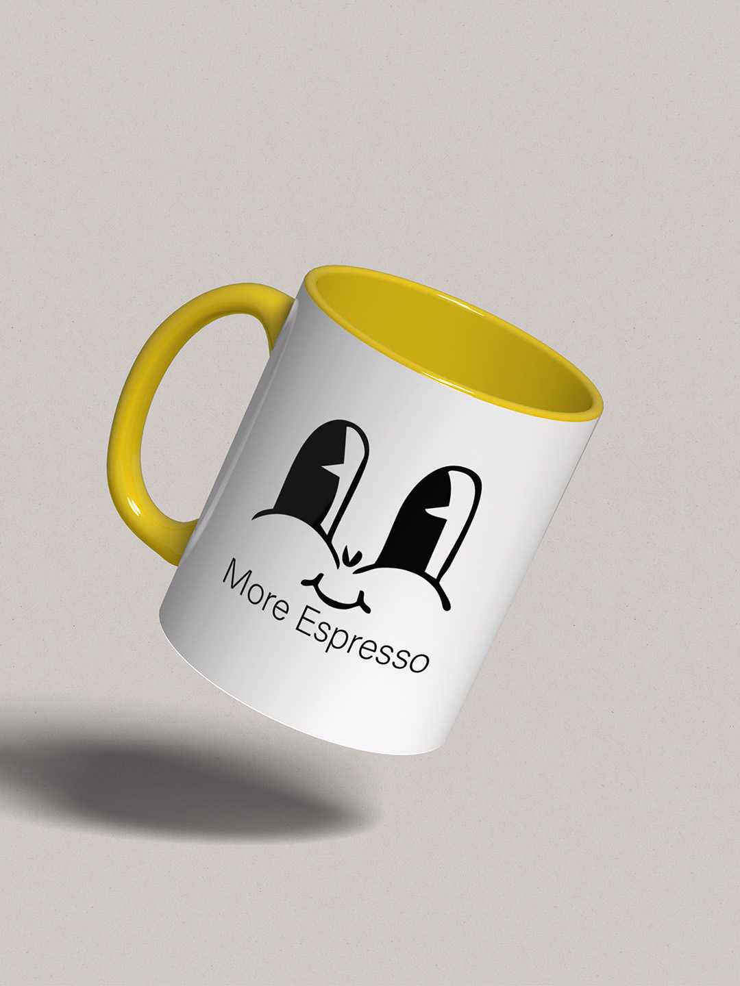 MORE ESPRESSO Graphic Printed Ceramic Mug