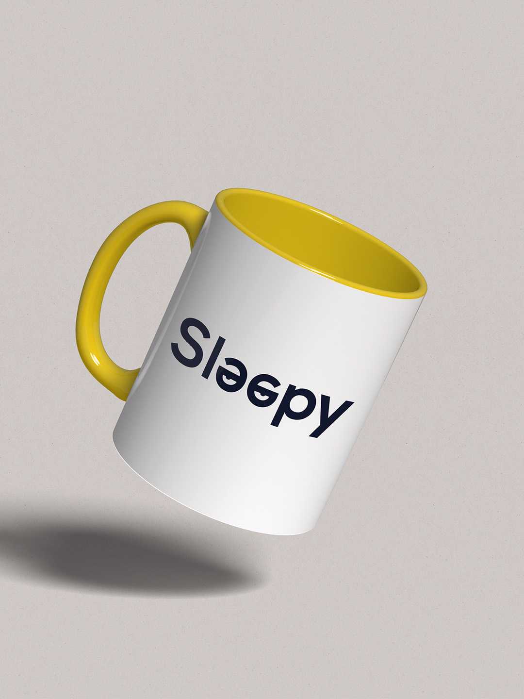 SLEEPY Graphic Printed Ceramic Mug