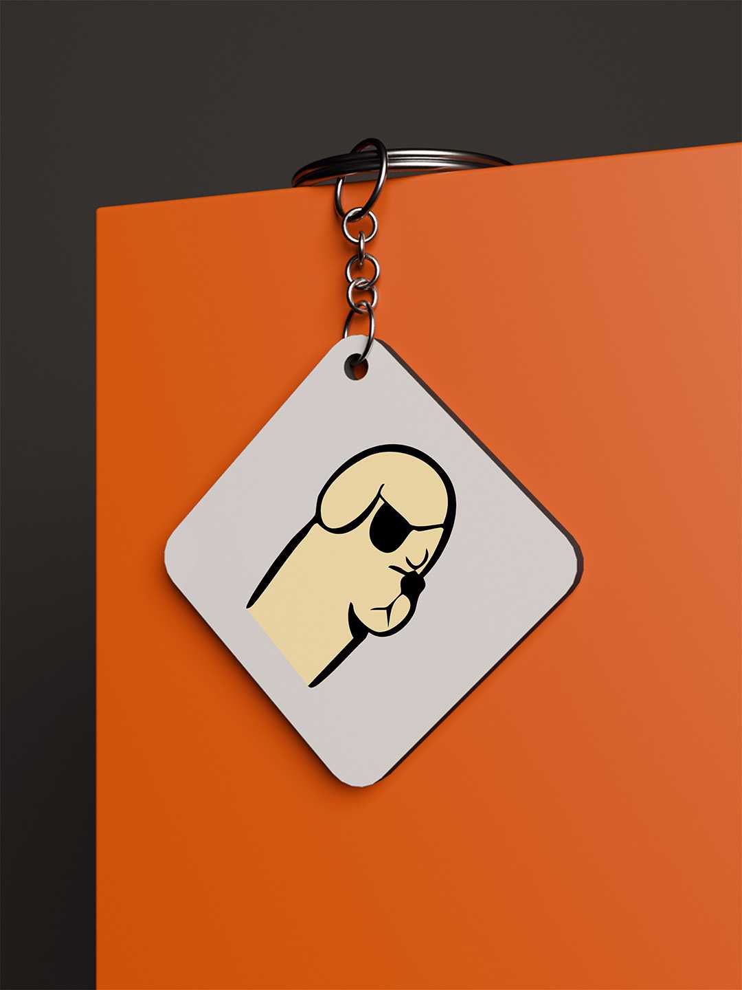 Baddie Dog Graphic Keychain