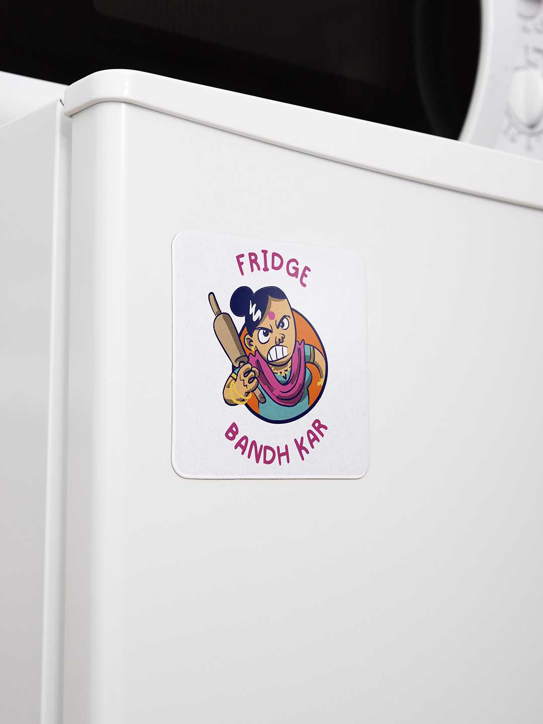 Fridge Bandh Kar Graphic Fridge Magnet