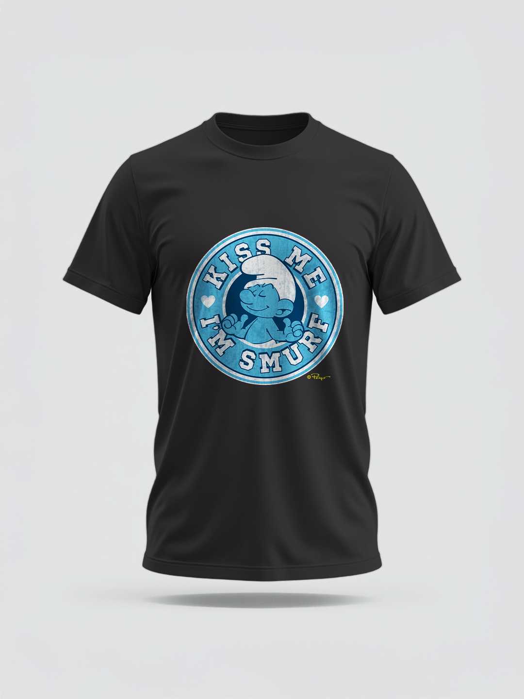 Kiss Me I Am A Smurf Regular Graphic Tee