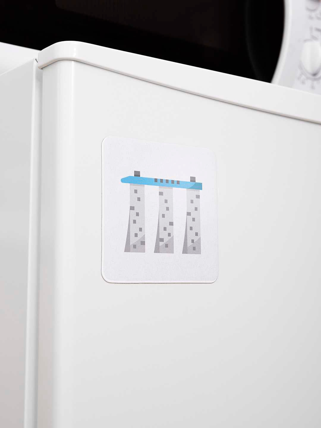 Marina Bay Sands Graphic Fridge Magnet