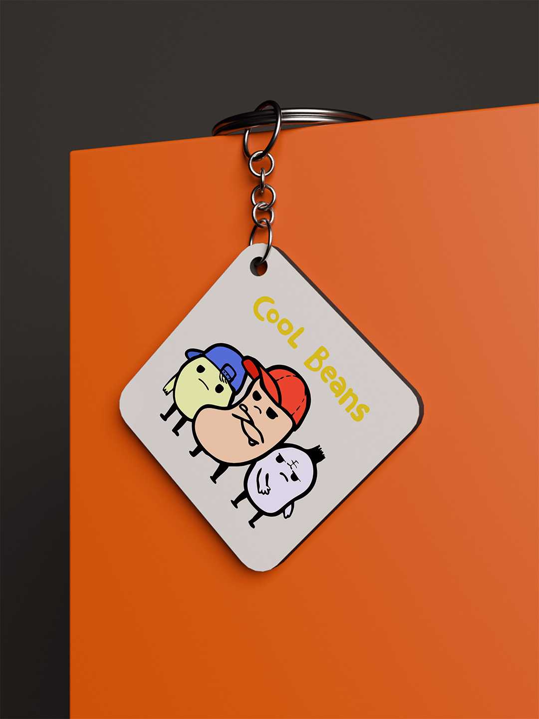 Cool Beans Graphic Keychain