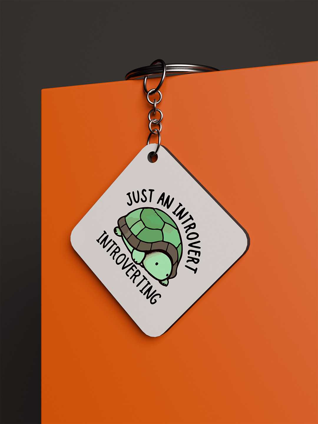 Introvert Graphic Keychain