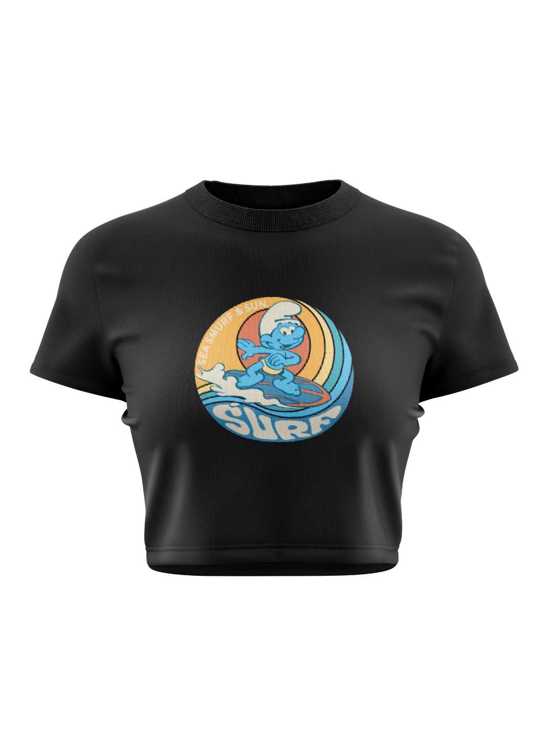 Sea Smurf Graphic Baby Tee