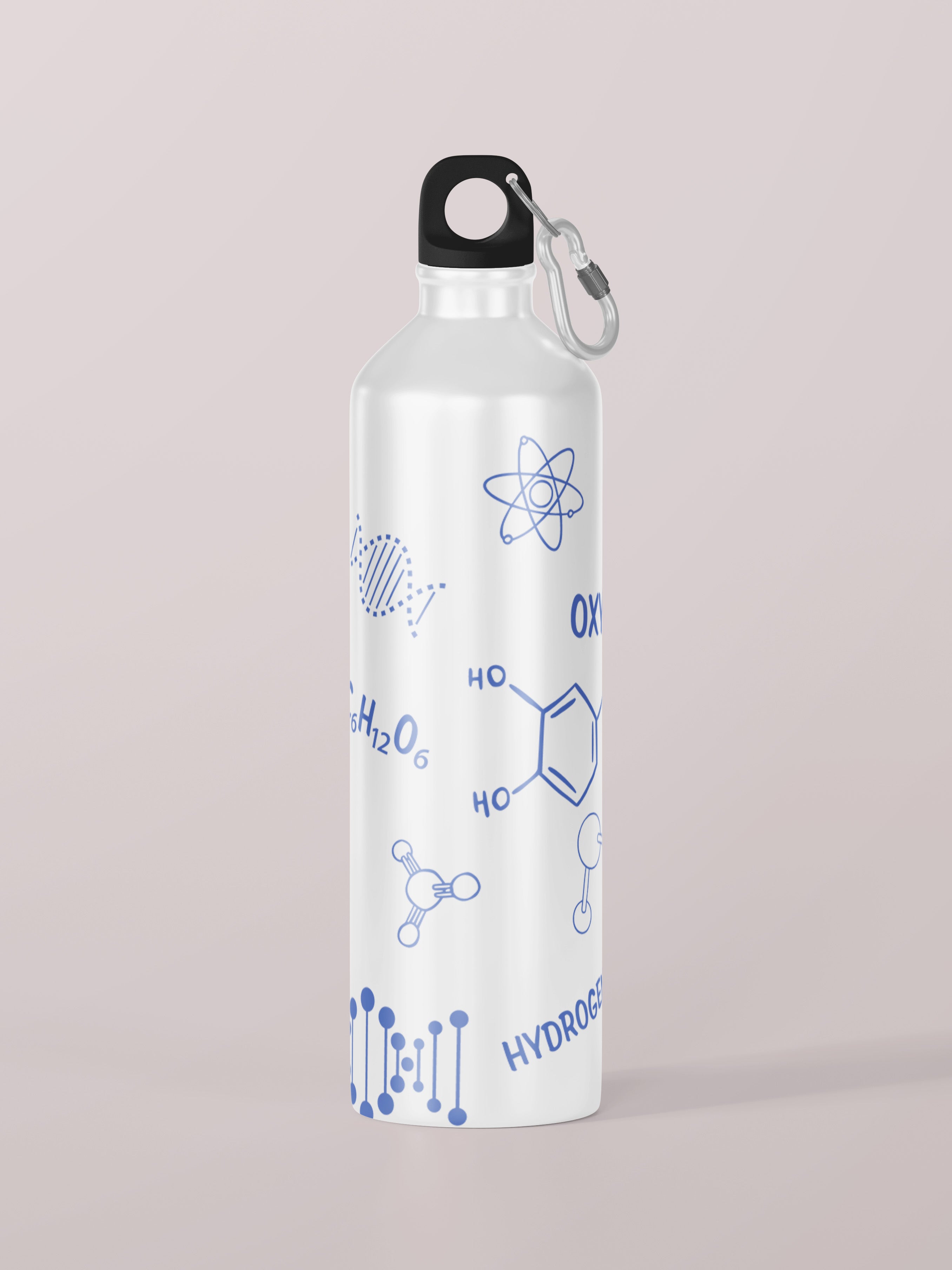 H2O Pattern Graphic Metal Bottle