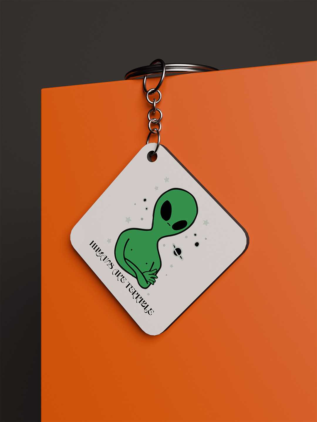 Terrible Human Graphic Keychain