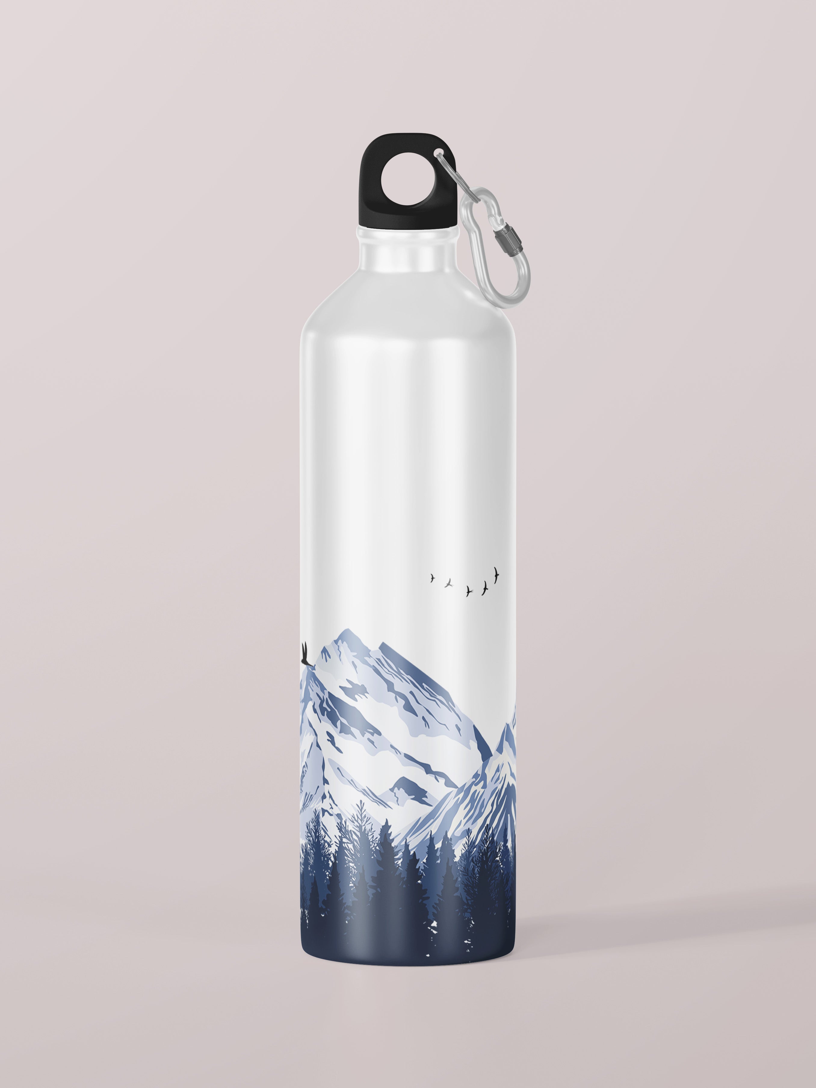 Mountain View Graphic Metal Bottle