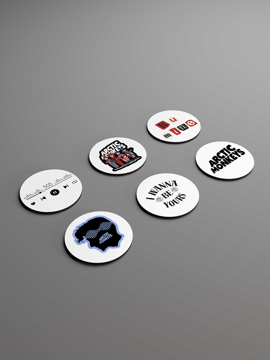 Arctic Monkeys Graphic Coasters - Pack of 6