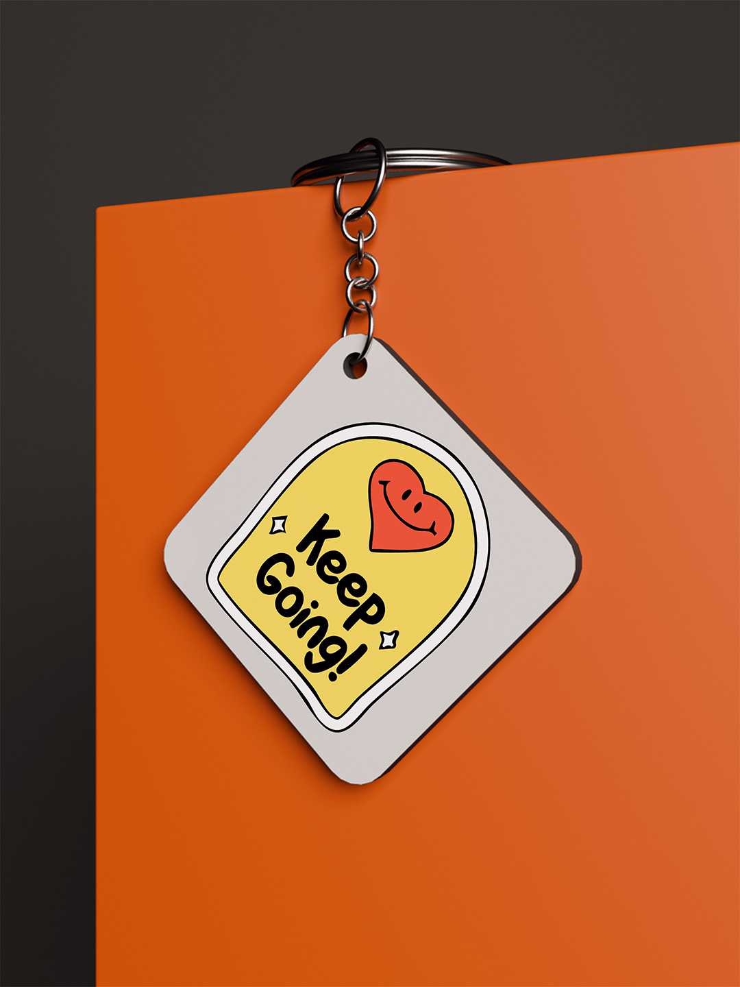 Keep Going Graphic Keychain