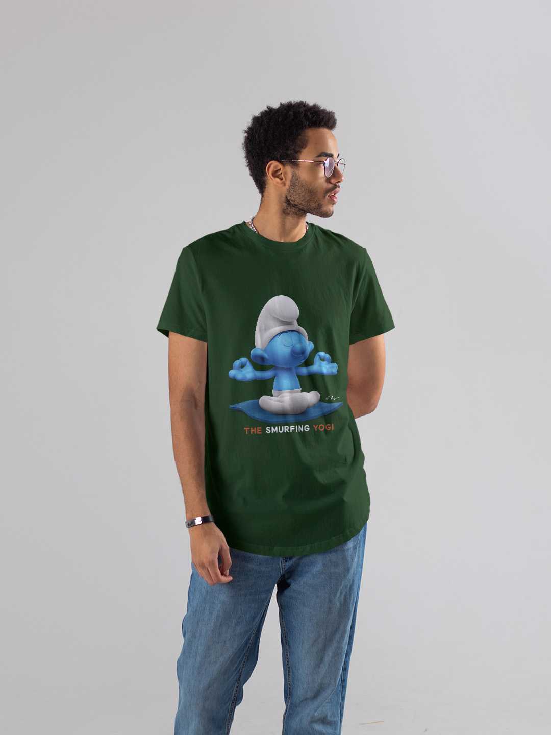 The Smurfing Yogi Regular Graphic Tee