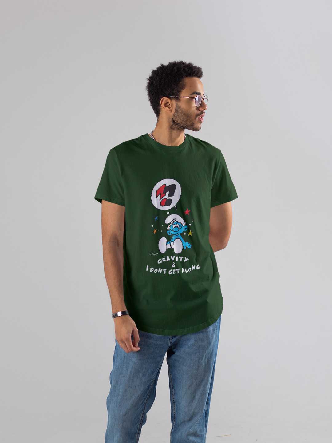 Confused Smurf Regular Graphic Tee