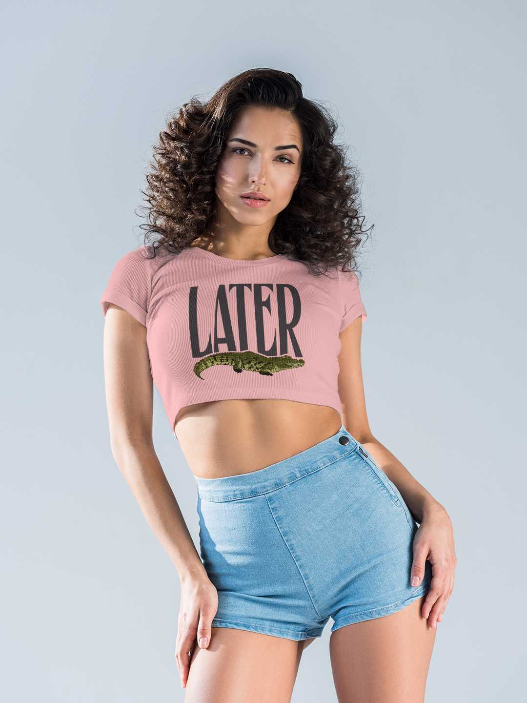 Later Aligator Graphic Baby Tee