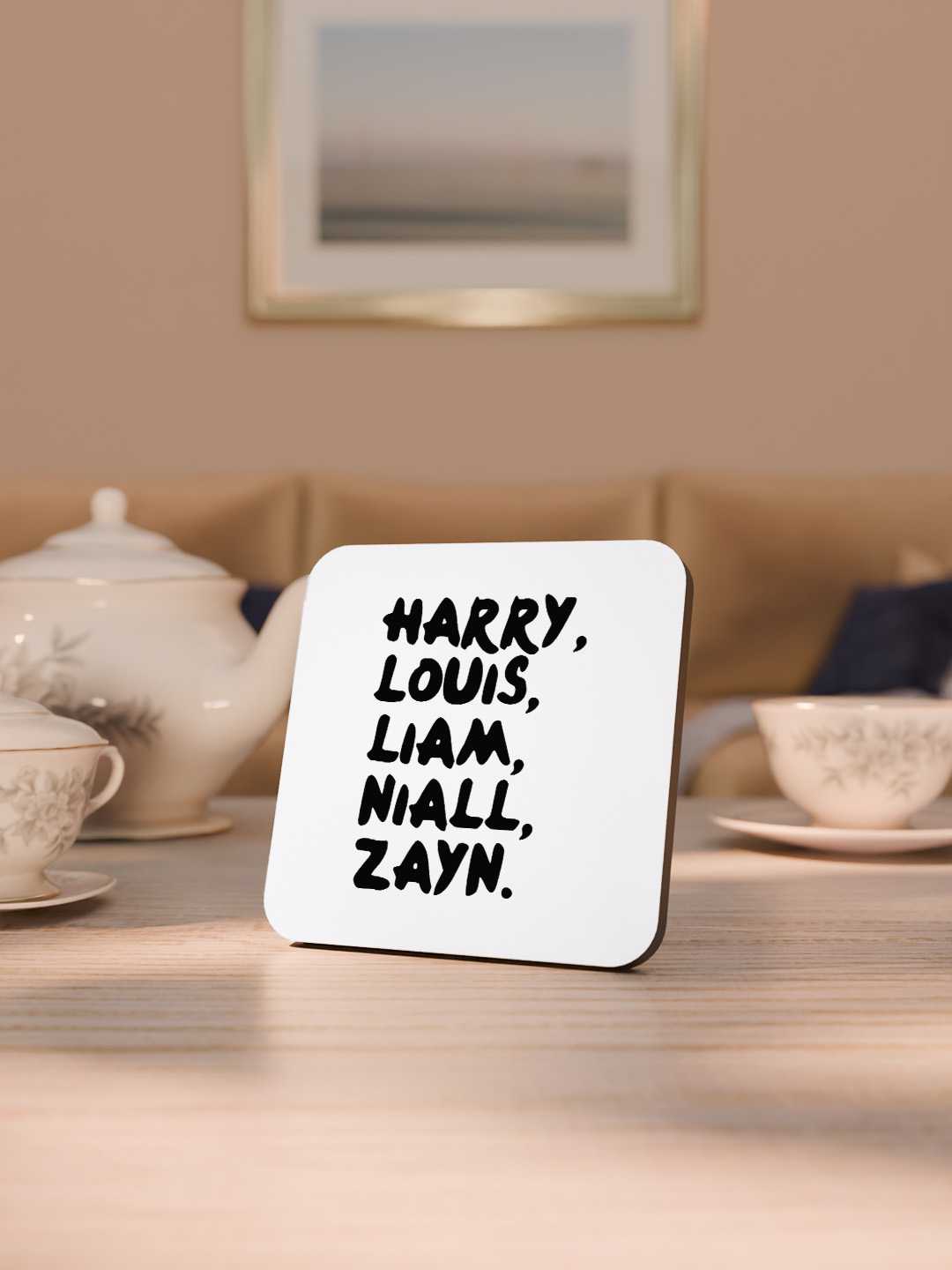 One Direction Graphic Coasters - Pack of 6