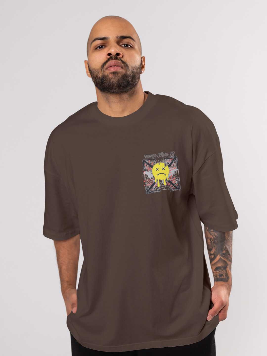 Never Give up Oversized Tee