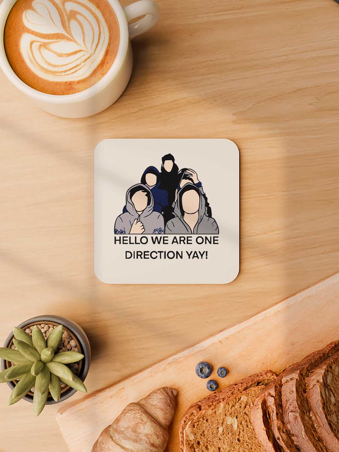 One Direction Graphic Coasters - Pack of 6