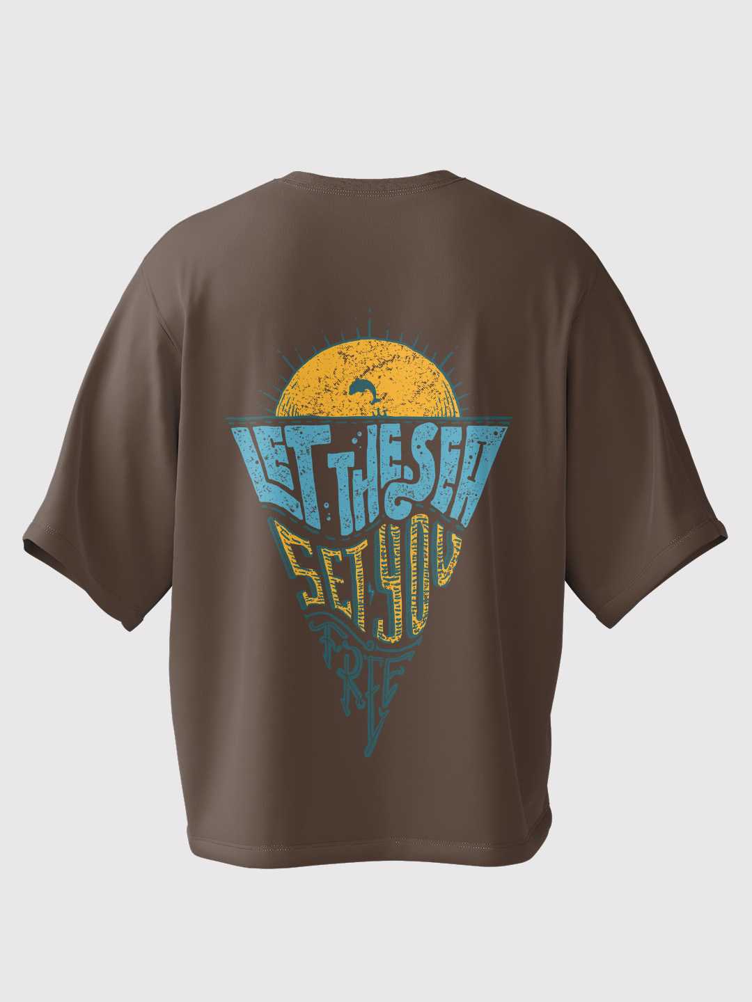 Let The Sea Set You Free Oversized Tee