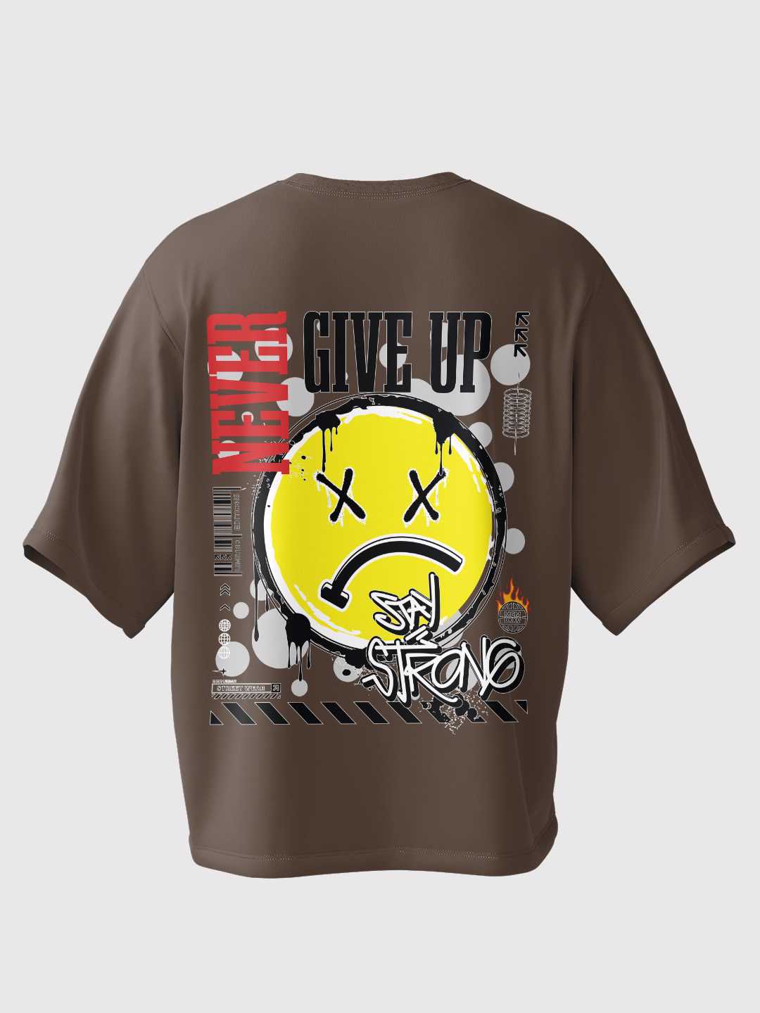 Never Give up Oversized Tee