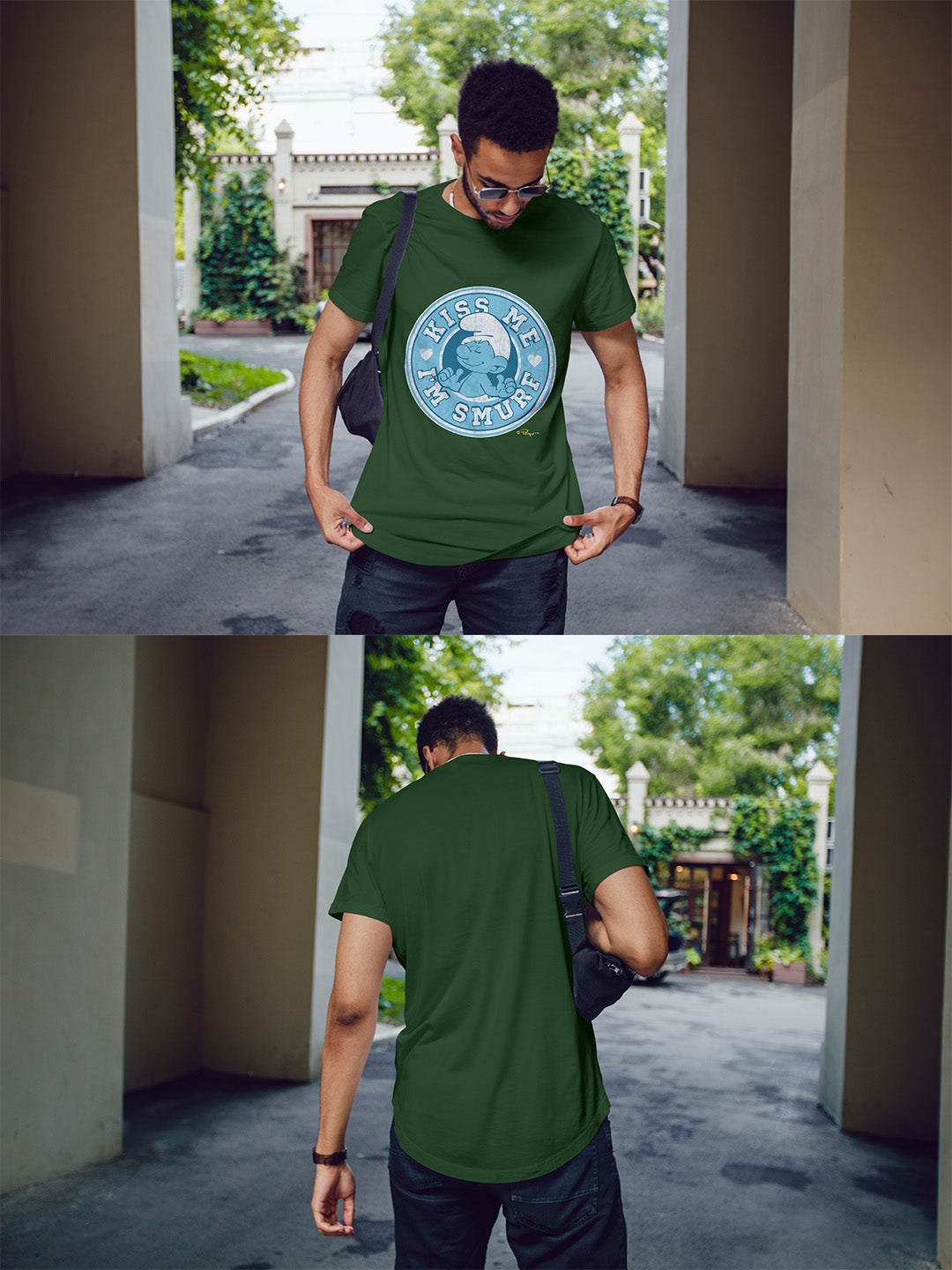 Kiss Me I Am A Smurf Regular Graphic Tee