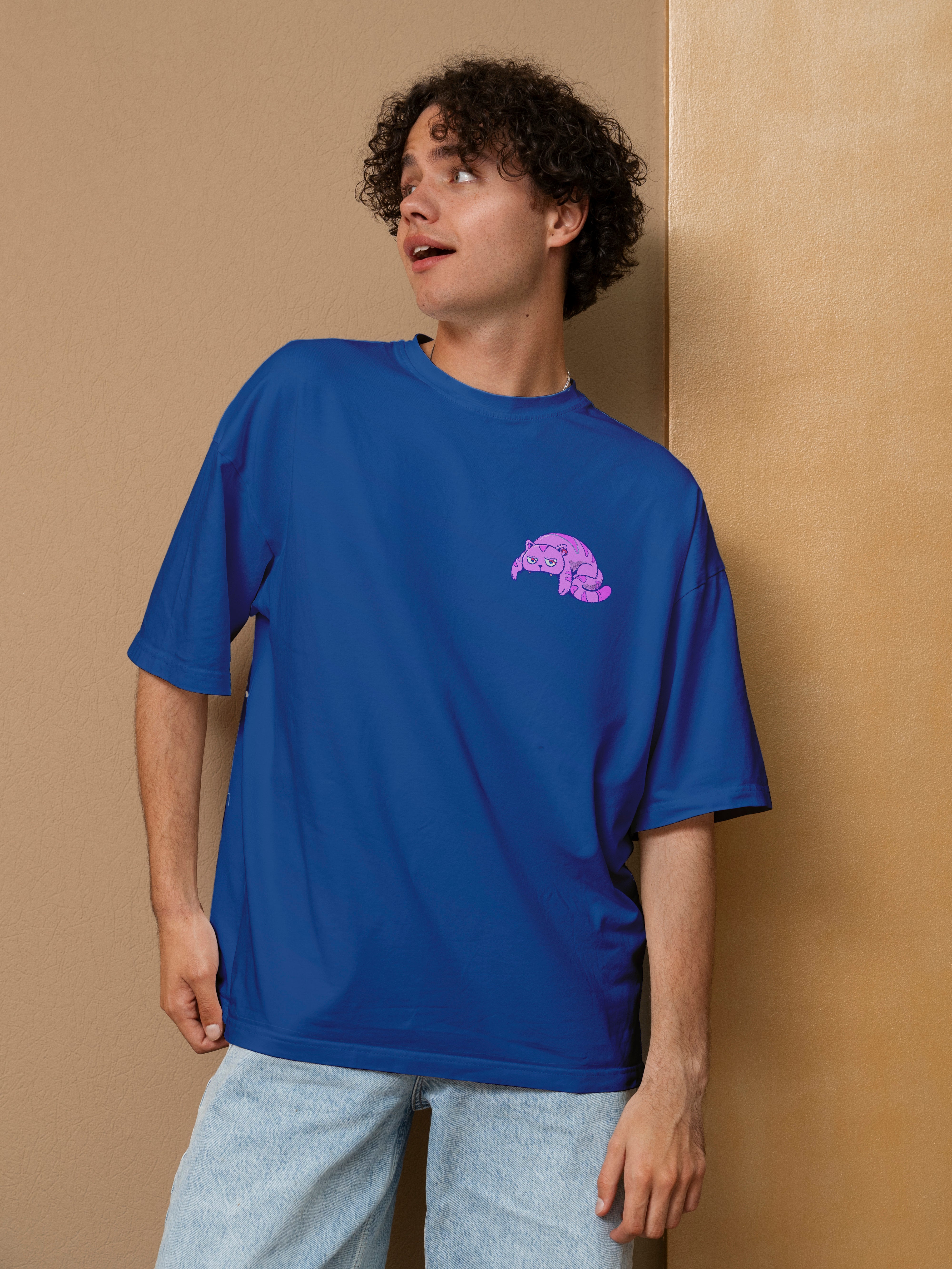 Cat Skull Oversized Tee