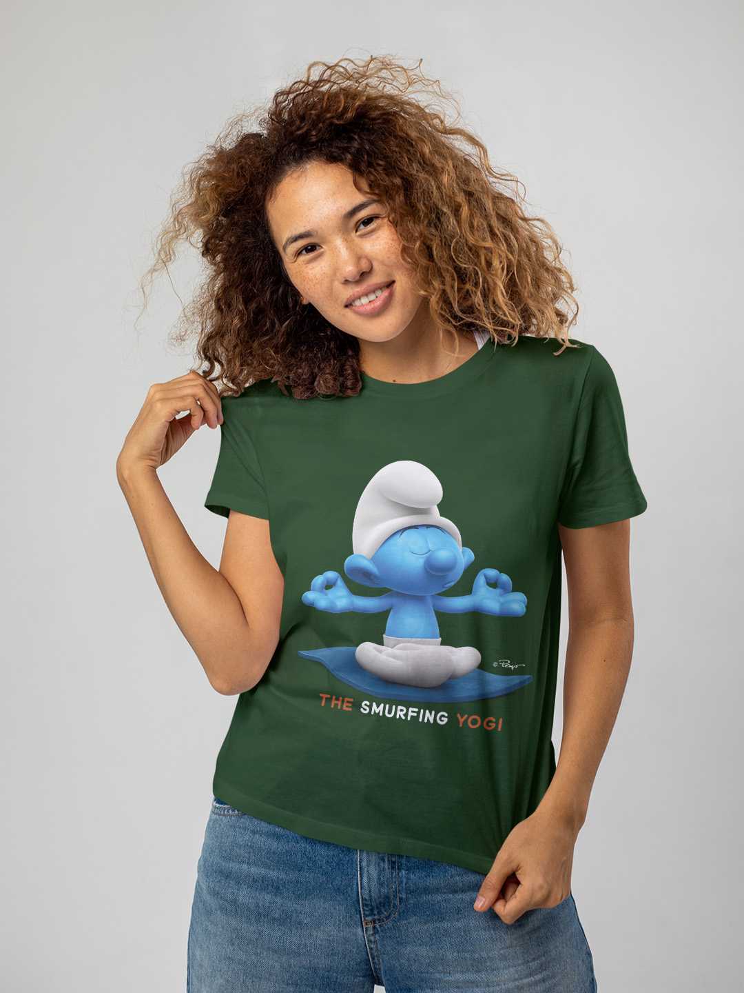 The Smurfing Yogi Regular Graphic Tee