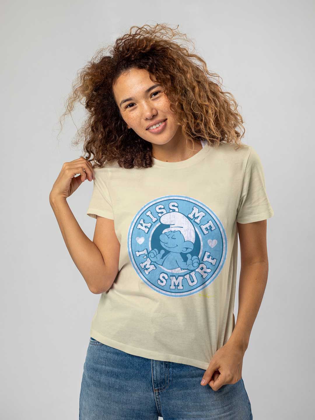 Kiss Me Smurf Unisex Regular Tee