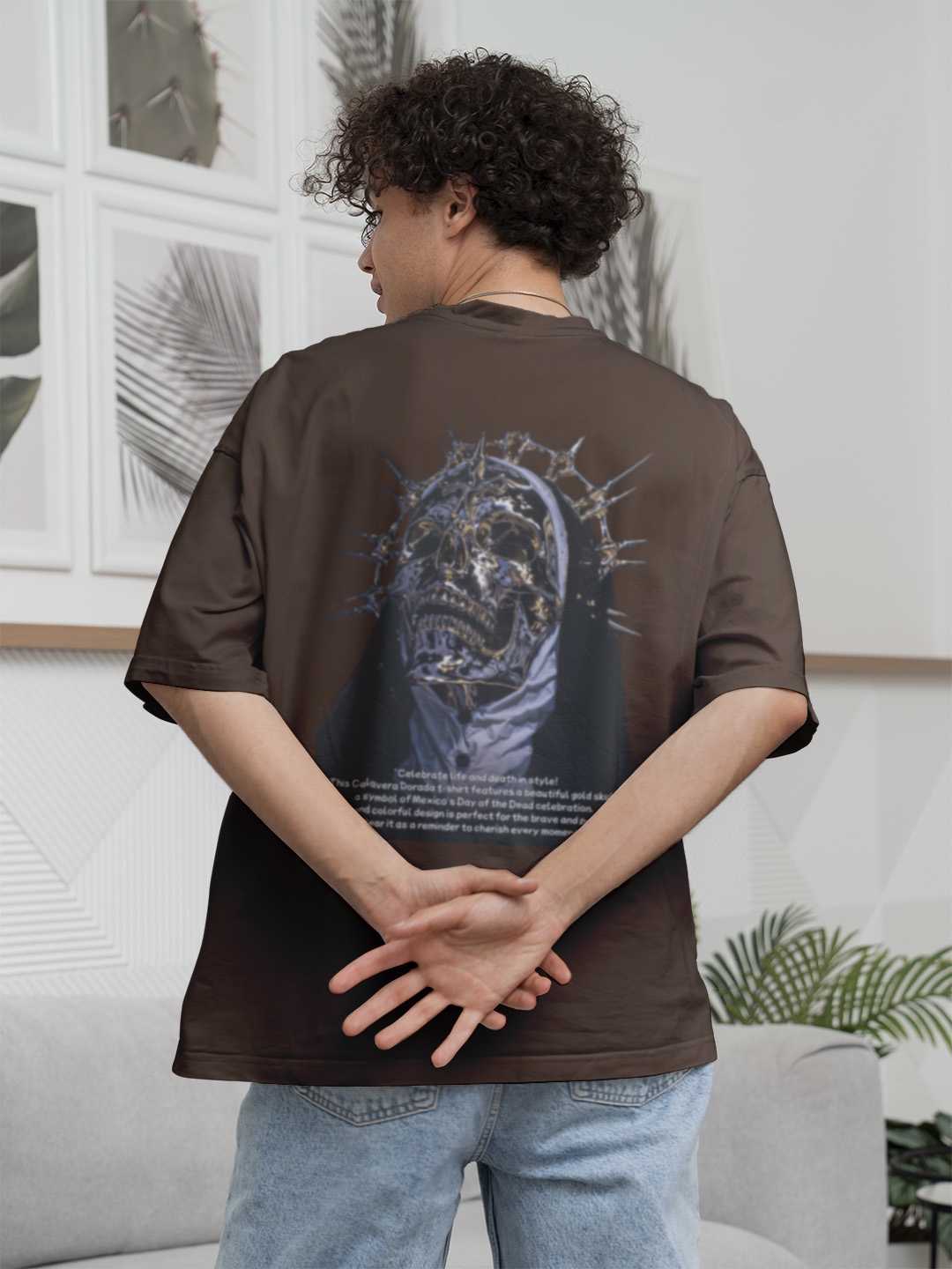 Calavera Dorada Oversized Tee