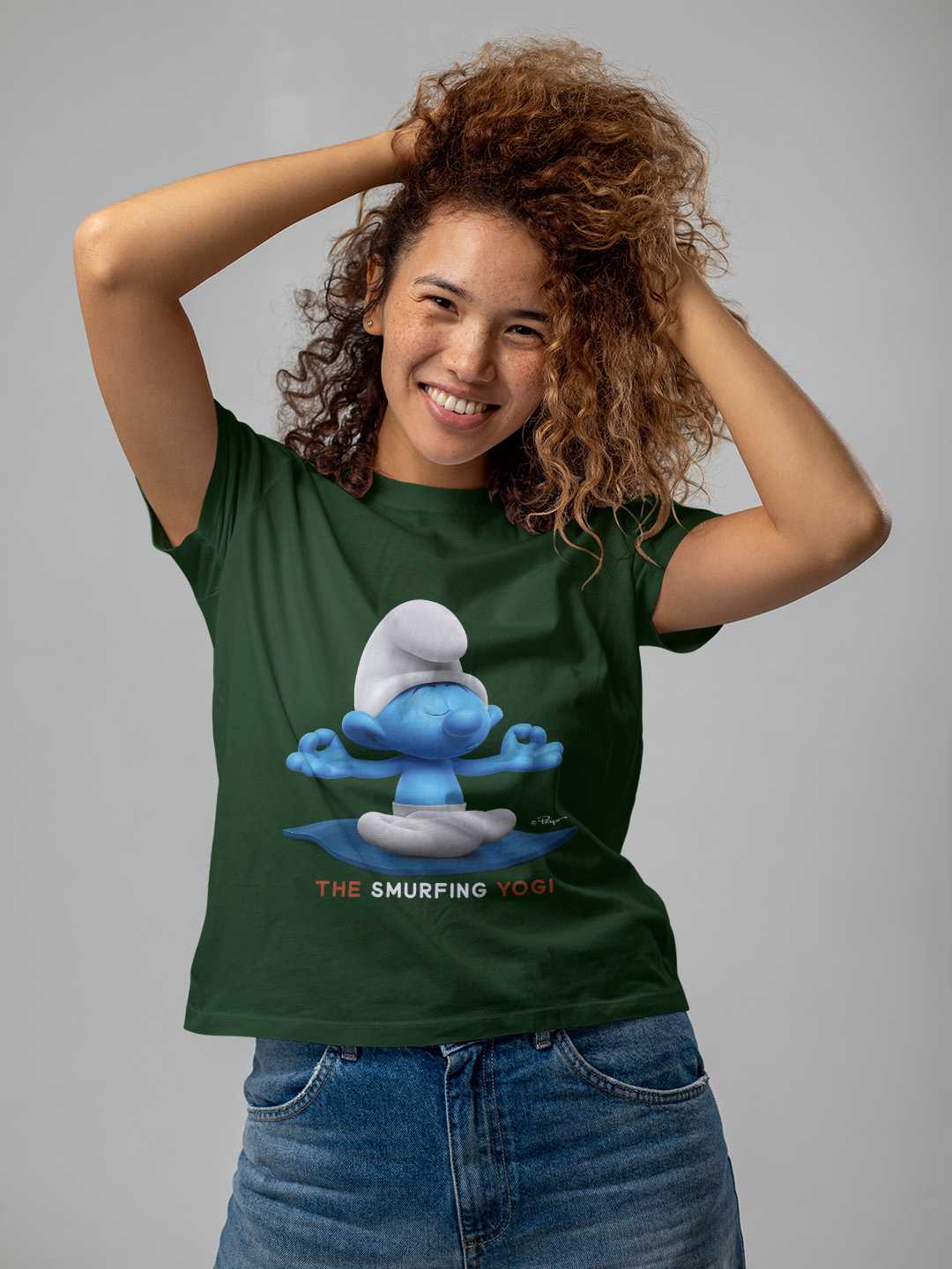 The Smurfing Yogi Regular Graphic Tee