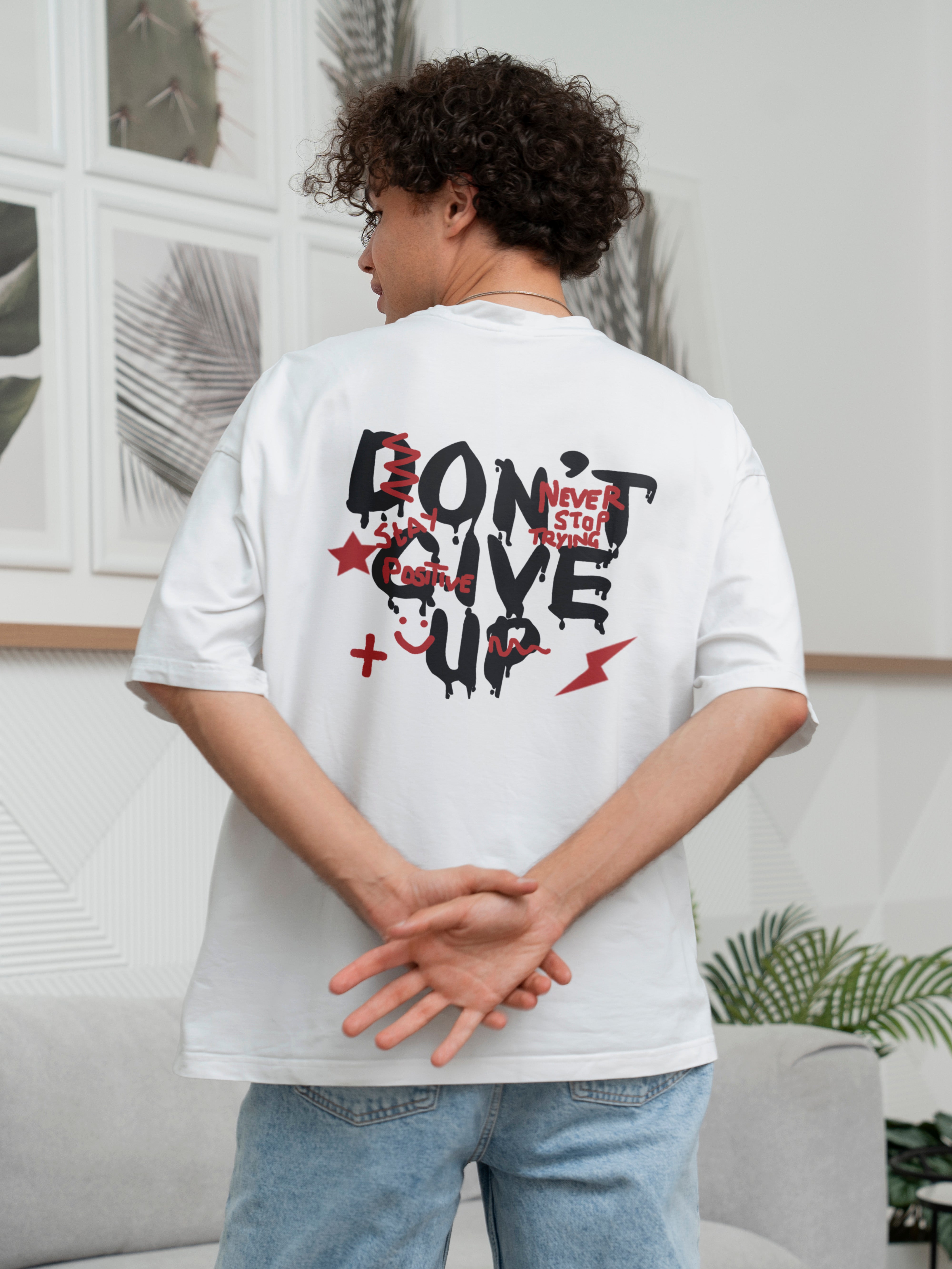 Don't Give Up Oversized Tee