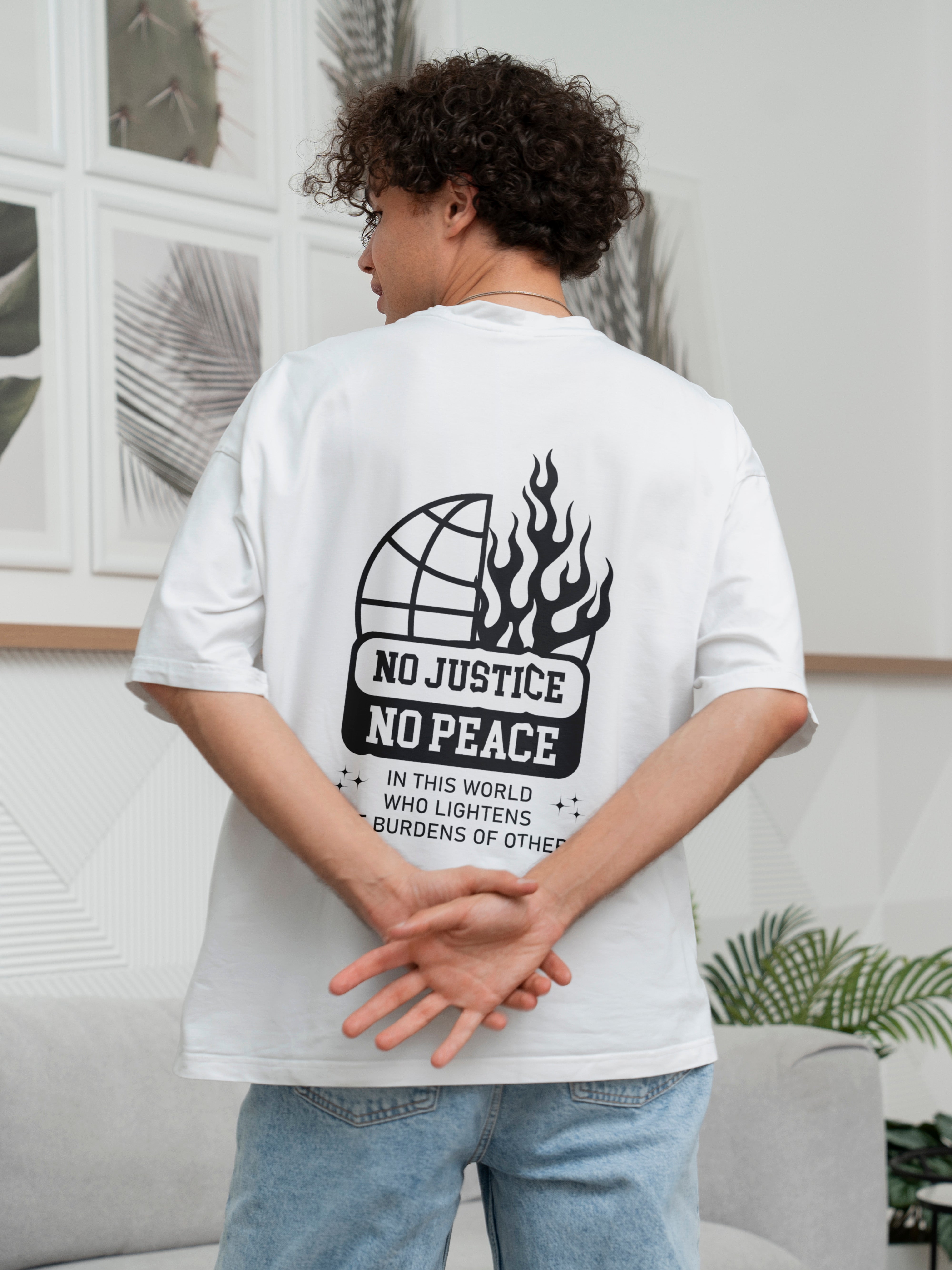 No Justice No Peace Oversized Tee