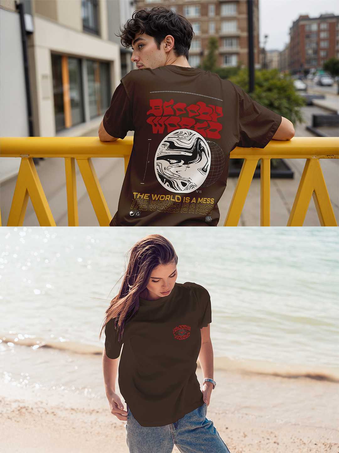 Bloody World Oversized Tee