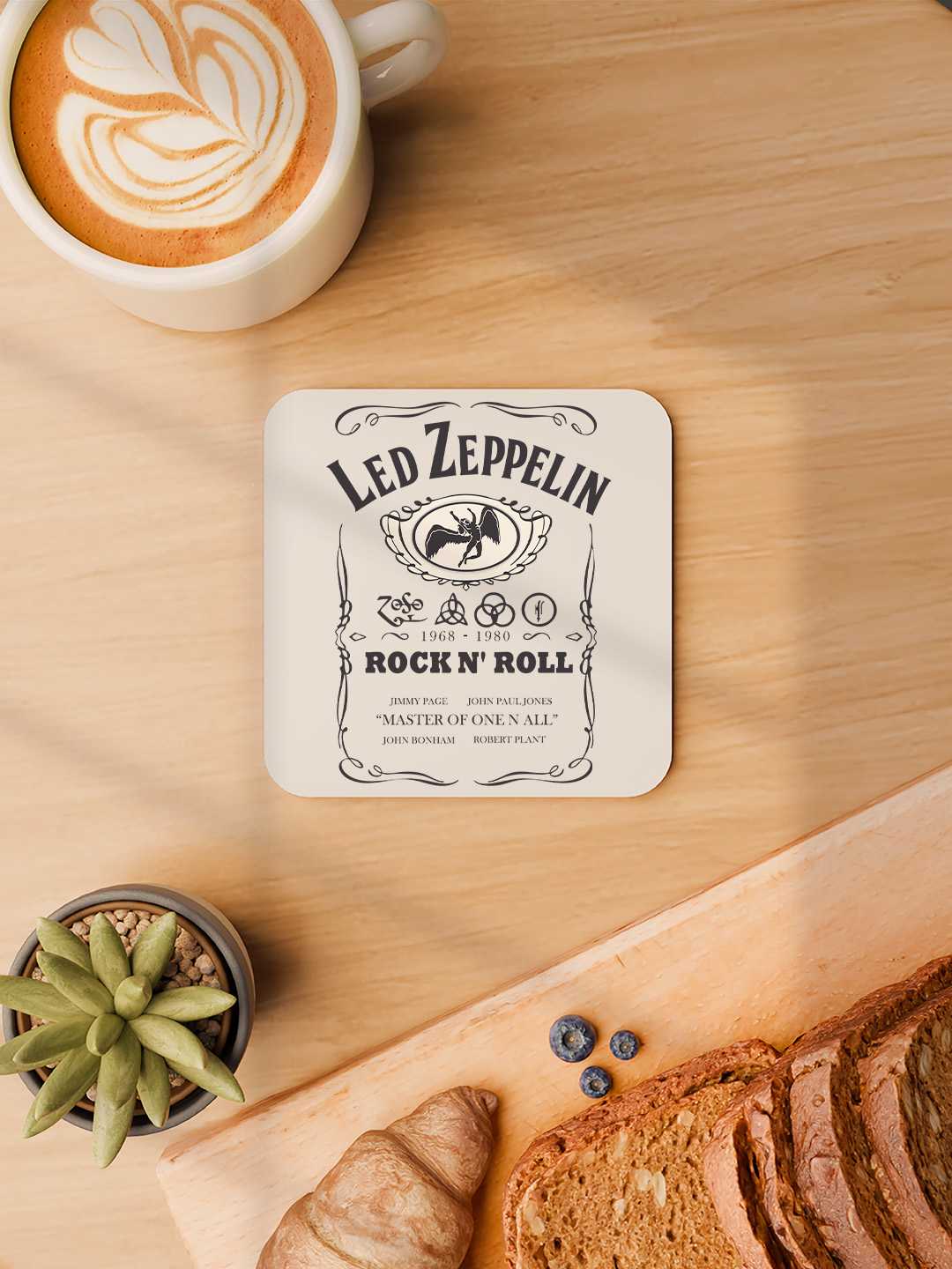 Led Zeppelin Graphic Coasters - Pack of 6