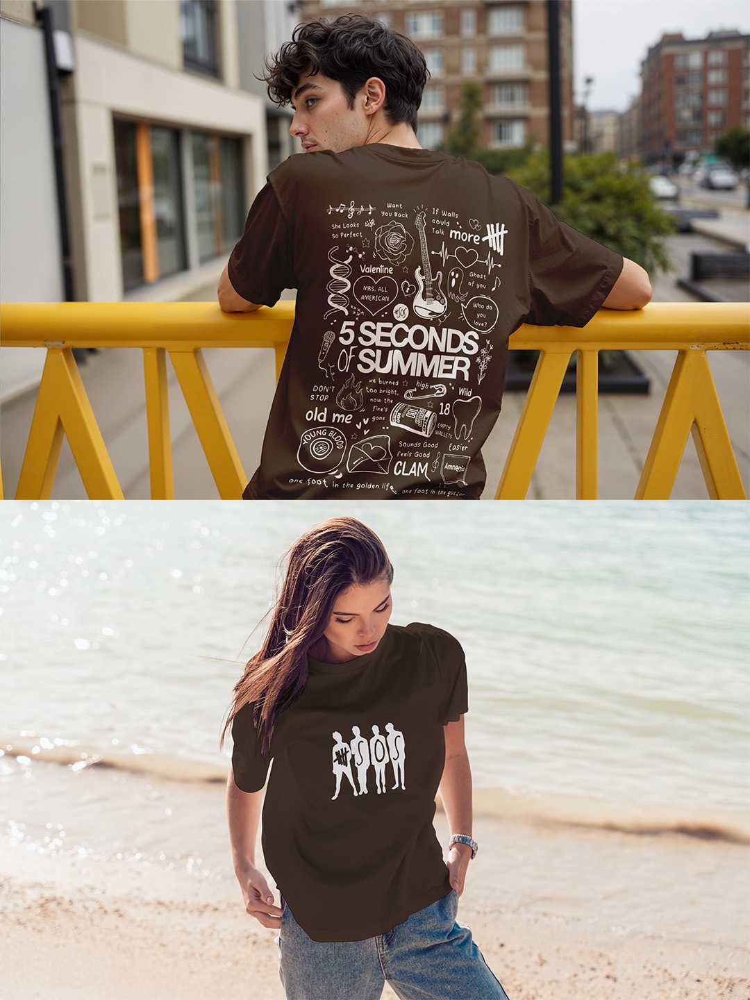 5 Seconds of Summer Oversized Unisex Tee