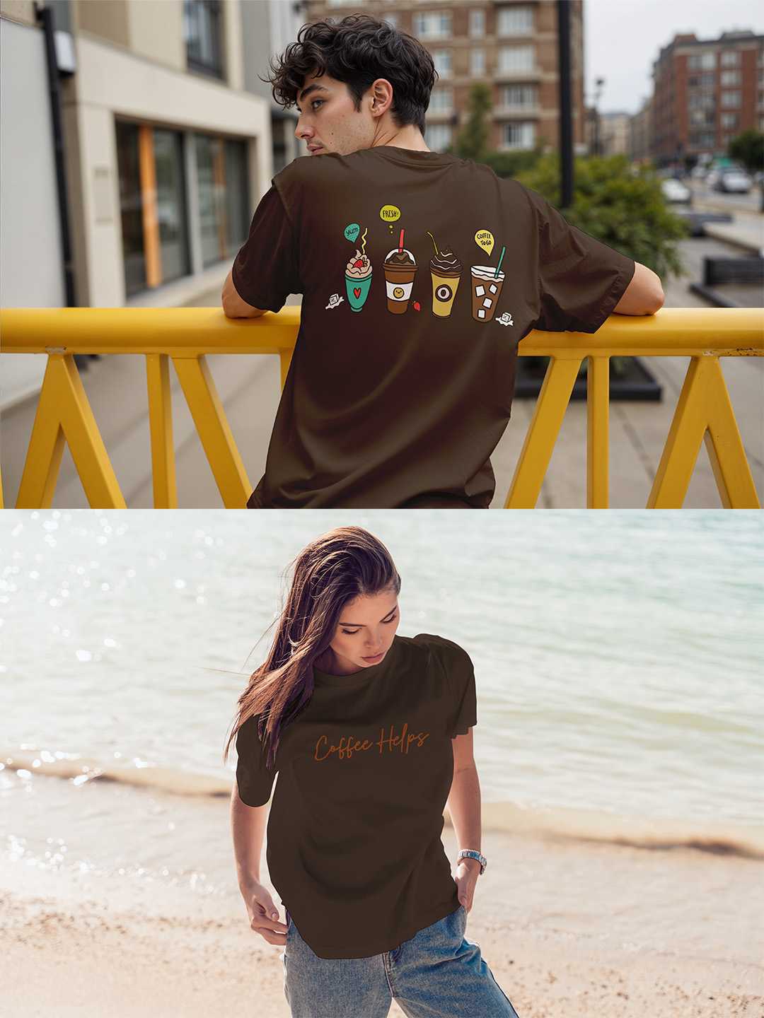 Coffee Helps Oversized Tee