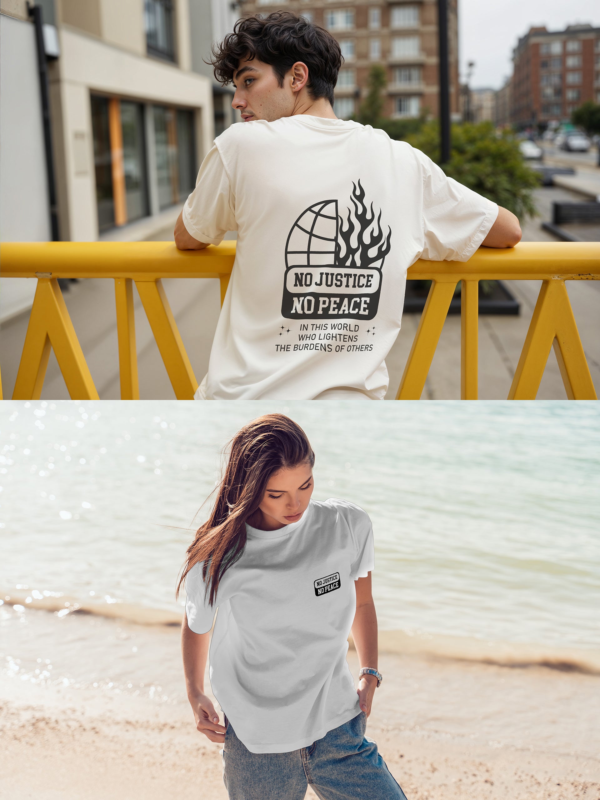 No Justice No Peace Oversized Tee