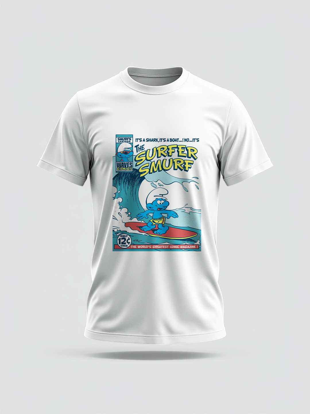 The Surfer Smurf Unisex Regular Tee